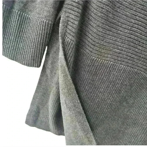 3/$30 Adrienne Vittadini Ribbed Wrist Split Side Cowl Neck Long Sleeve Sweater - Picture 5 of 7